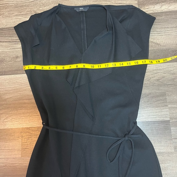 BOSS by Hugo Boss Black Stretch Sheath Dress SZ M - Picture 5 of 9